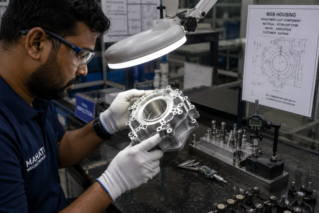 Critical inspection checklist
